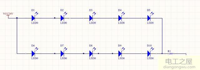 怎样使串联的led灯变成并联