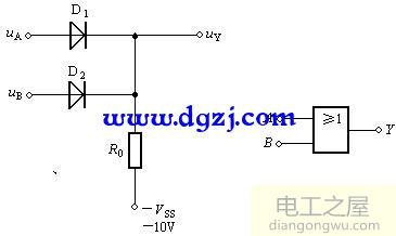 二极管或门电路原理图分析