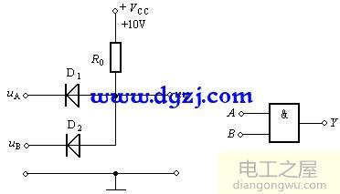 二极管与门电路原理图分析