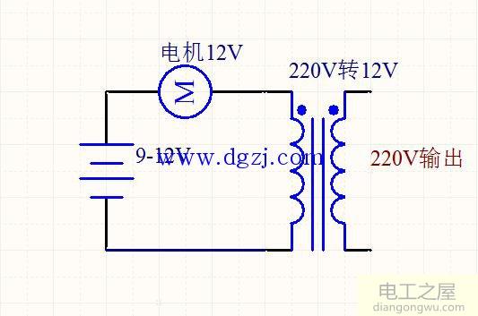 自制逆变器12v变220v电路图