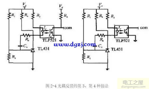 光耦内部结构图以及引脚图_光耦典型电路图