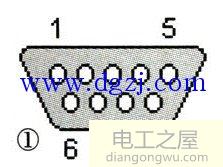 DB9连接器引脚功能图