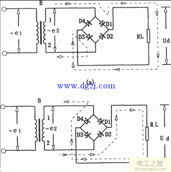用二极管交流电变直流电线路怎么接法