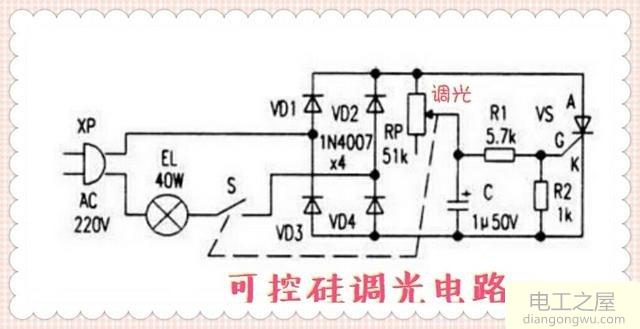 可控硅调光电路原理图及小功率可控硅的参数