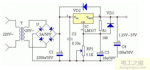 220V交流电怎么变成27V直流电