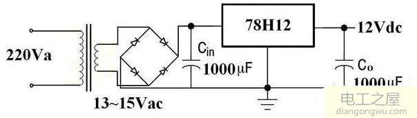 线性电源220v转12V直流电原理