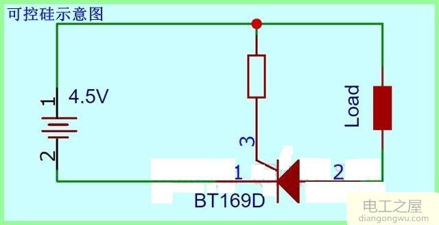 4.5V电源可控硅用BT169D控制地线导通可以吗