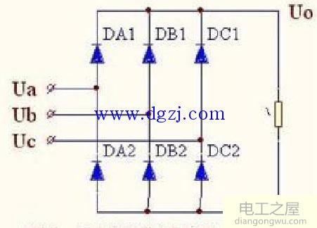 三相整流桥工作原理图解
