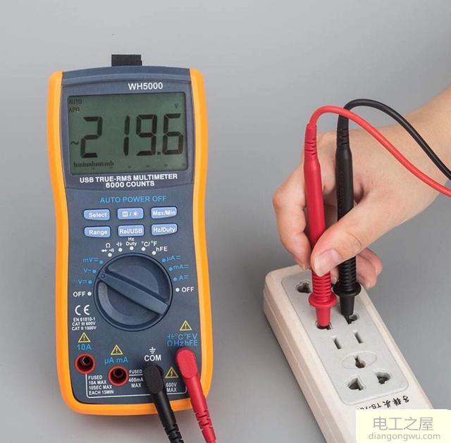 如何测家用电器各线路的电压是多少