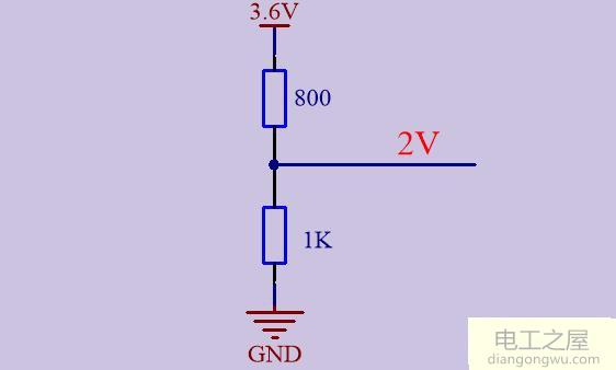 3.6V电压变成2V电路设计