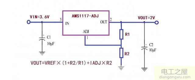 3.6V电压变成2V电路设计