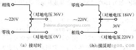 用自耦变压器得到“安全电压”的危险