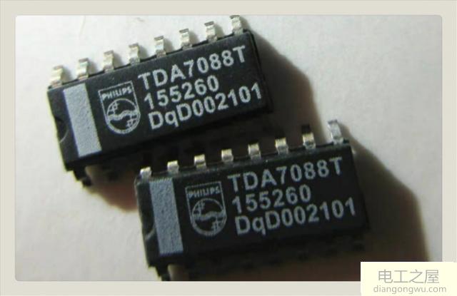 TDA7088T电调谐调频收音机原理图