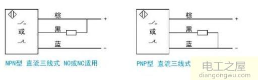 PNP和NPN接近开关区别和接线方式