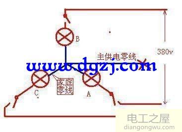 火线零线电压为380V怎么修