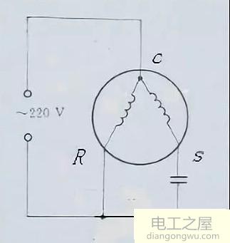 空调压缩机上的三个端子哪个是启动绕组