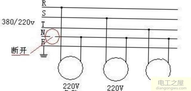 空开合上后零线带电空开没有跳什么原因
