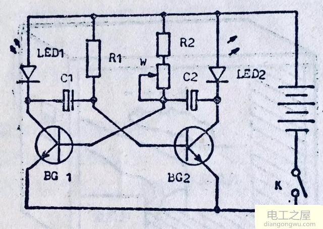 灯箱中闪烁红灯制作方法