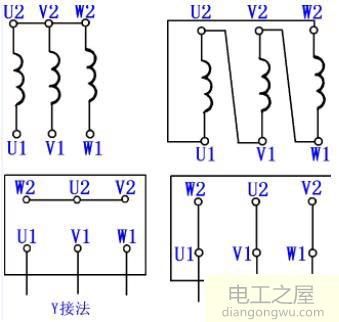 电机星三角接线方法及星三角启动的电路原理图