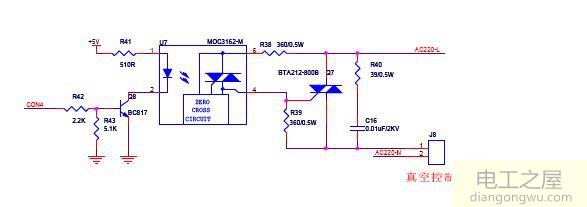 单片机控制220V交流电通断的方法