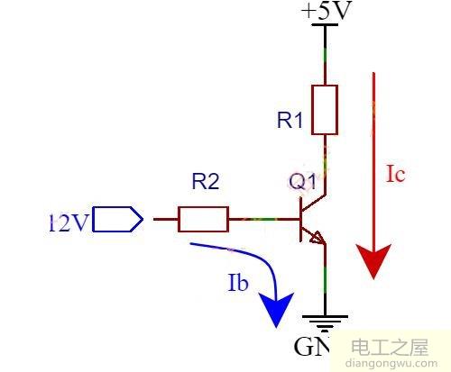 集电极接5V能用12V接到基极控制三极管导通吗