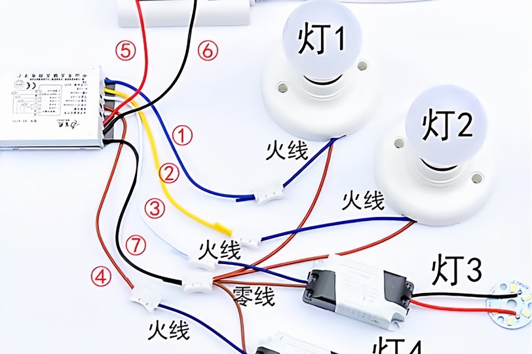 电工知识：再复杂的分段开关，只需分清这2根线，怎么接都不会错