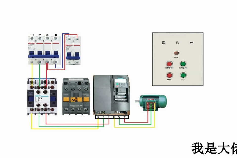 VFD-F变频调速正转控制的接线讲解，FWD是什么意思？怎么接线？