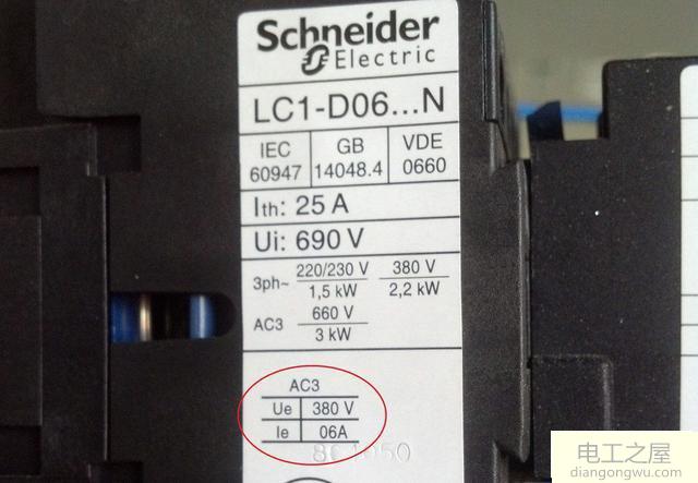 3201的接触器控制三相鼠笼异步电机最大可控多少KW