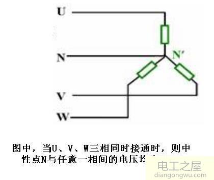 通过引用中性线的方法来当作零线用