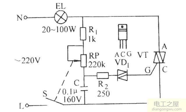 怎么实现对220V灯泡的调光控制