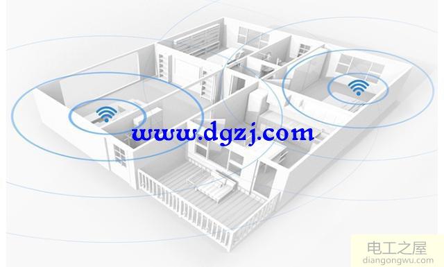 一个路由器覆盖不了两个路由器又需要手动转换怎么布置WiFi