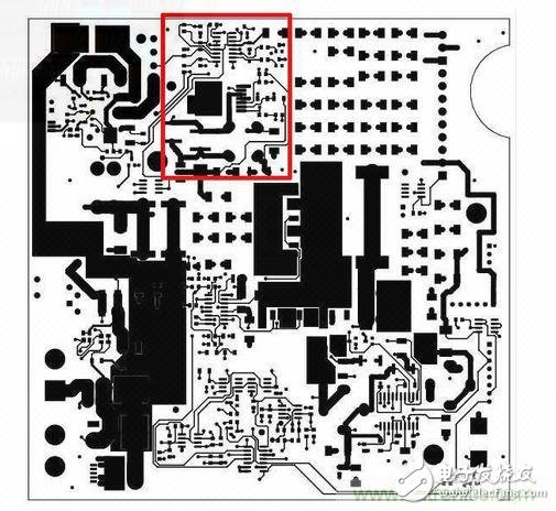 这是自动测试设备的PCB，因为事先了解过那颗SEPIC转换器（以红框标示），我的设计第一次就成功。