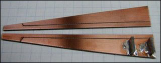Figure 4. The two rectangular spacers are soldered to one board.