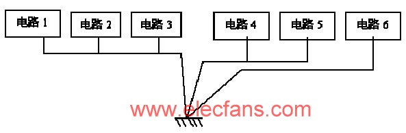 图5 串并联混合单点接地