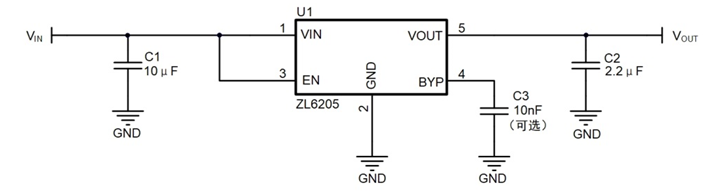 基于ZL6205的快速放电电路EN脚应用