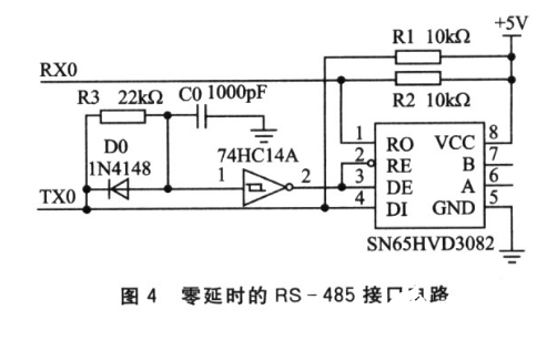 零延时RS-485接口是一种基于平衡发送和差分接收的串行总线 