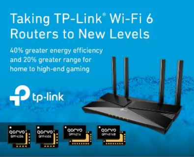 Qorvo®将TP-Link® Wi-Fi 6路由器性能提升至全新水平