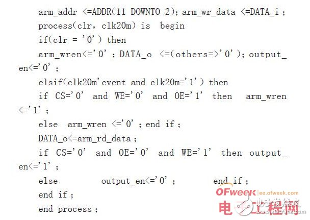 基于FPGA的ARM并行总线和端口设计