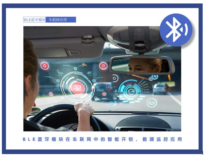 BLE蓝牙模块在车联网中的智能开锁、数据监控应用
