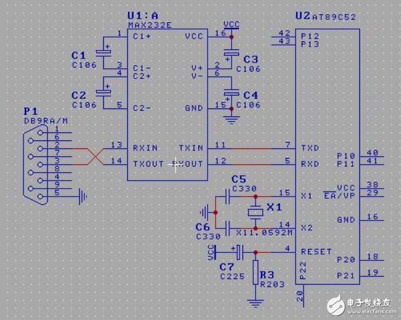 串口RS232引脚定义