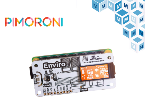 贸泽开售用于树莓派的Pimoroni PIM486 Enviro 实现室内传感数据的远程访问   