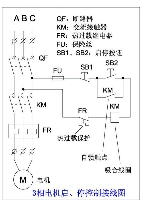 220v电机正反转接线图