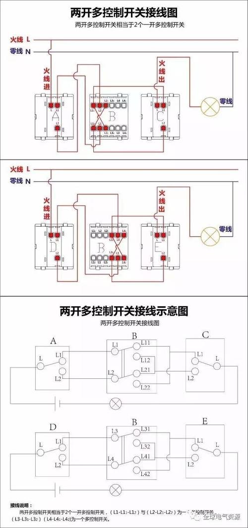 一个灯一个开关怎么接