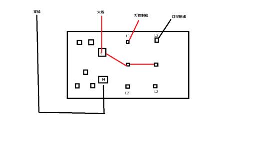 一个灯一个开关接线图