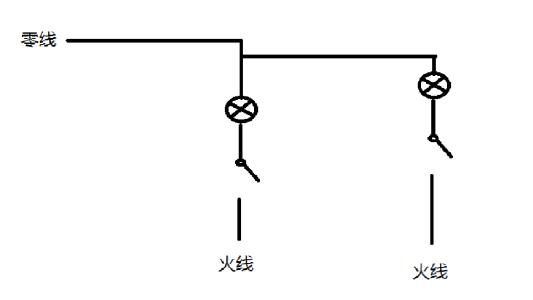 电灯开关接线图