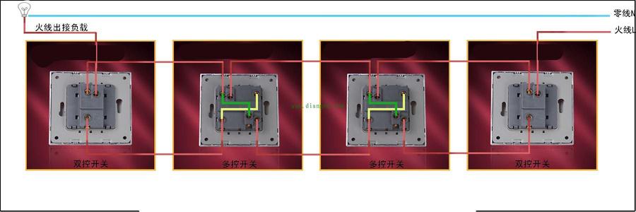 一灯两控开关线路图图,二控一灯实物接线图,两控两灯开关如何接线,一个灯一个开关接线图,一灯两开关接法图,一灯双控开关接线视频,两开双控开关接线图,两个开关控制一个灯<a href=http://www.diangongwu.com/zhishi/dianlutu/ target=_blank class=infotextkey>电路图</a>,两个开关一个灯接线图,双控开关接线图实物图,一灯一控开关接线图解,两控开关怎么接线图解,一灯两控开关接线图,两控一灯接线图,一控一灯一插座接线图,一控2灯接线图解,一灯双控带插座接线图l,双控两灯开关接线图解,两个开关控制一灯接线,卧室一灯两开关接线图,床头开关双控灯接线图,1灯3控开关接线实物图,双控电灯开关接线法图,电灯双控开关接线图,二灯二控开关接线图,双控灯接线图,一灯双控开关接线教程,单开一灯双控开关接线,一灯二控开关接线视频,一开一灯接线图,松下一灯双控接线图,灯泡双控的接线图,双控灯接线图原理图,一灯双控开关实物接线,一灯两控接线图有几种,一灯双控开关接线图,一灯三控开关接线图解,一灯三控开关接线实图,一灯三控开关接线图,二控一灯接线图,两控两灯怎么接线图解,床头双控开关线路接法,双控开关电路图,双控开关接线图,家用电双控灯开关接法,双控开关怎么接,二开二灯双控,单联双控开关,两开关控制一个灯接法,双联开关,一个灯两个开关电路图,双控开关怎么控制2个灯,楼梯灯双控开关电路图,一灯双控开关电路图,一开关一灯泡如何接线,一灯两开关接线方法,普通一灯两开关接法,一灯两开关如何安装,一位双控开关安装,一个灯泡两个开关实物图,一灯两个插座怎么接线,单控开关接线图,一灯两开关带插座接法图,一灯一开实物图,双控开关有几种接法,双控开关带插座接线图,一灯两开关安装视频,一灯双控开关接线演示