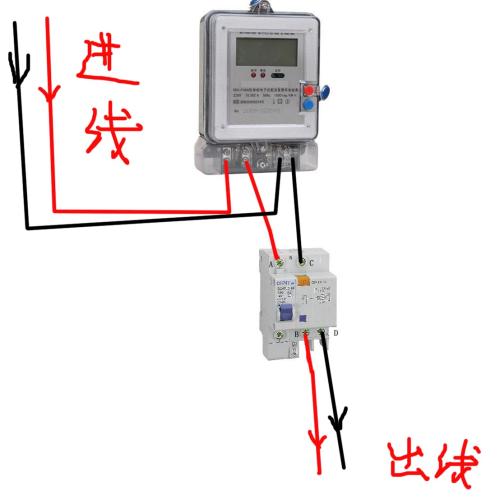 220按钮开关接线图实物图