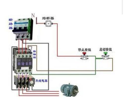 220启动停止按钮接线图