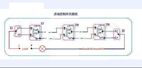 220v灯开关接线方法