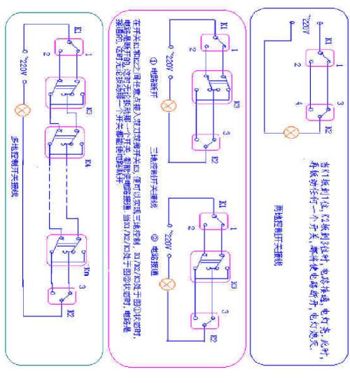 220v家用开关接线图